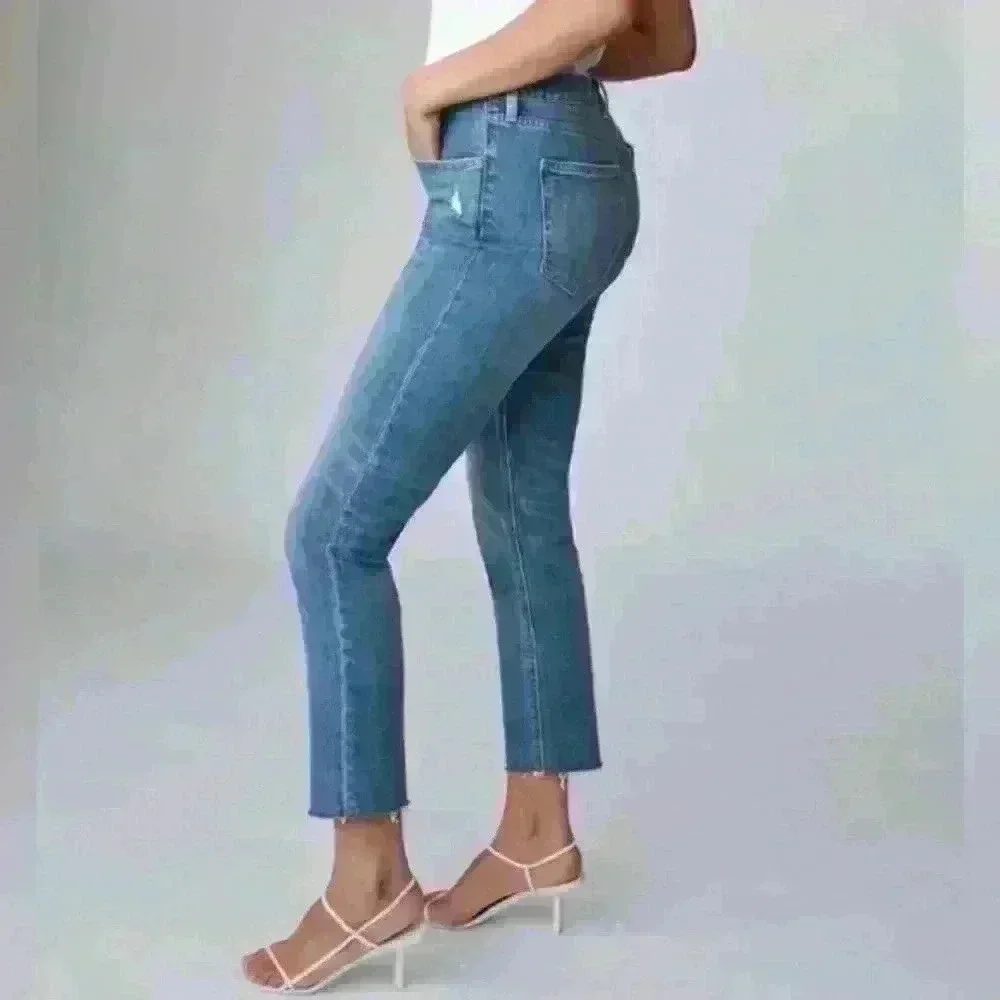 Aritzia Denim  Forum‎ The Yoko High Rise Slim Blue size 28 - Picture 2 of 12